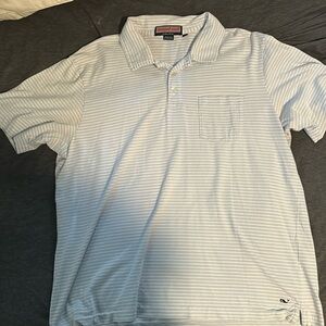 Vineyard Vines Striped Polo Sz Medium